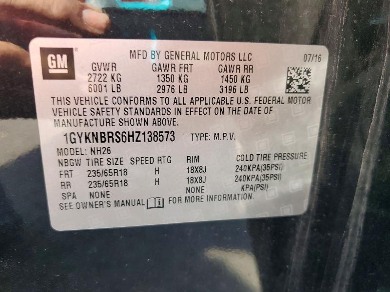 Продаж на аукціоні авто 2017 Cadillac Xt5, vin: 1GYKNBRS6HZ138573, номер лоту: 77778315