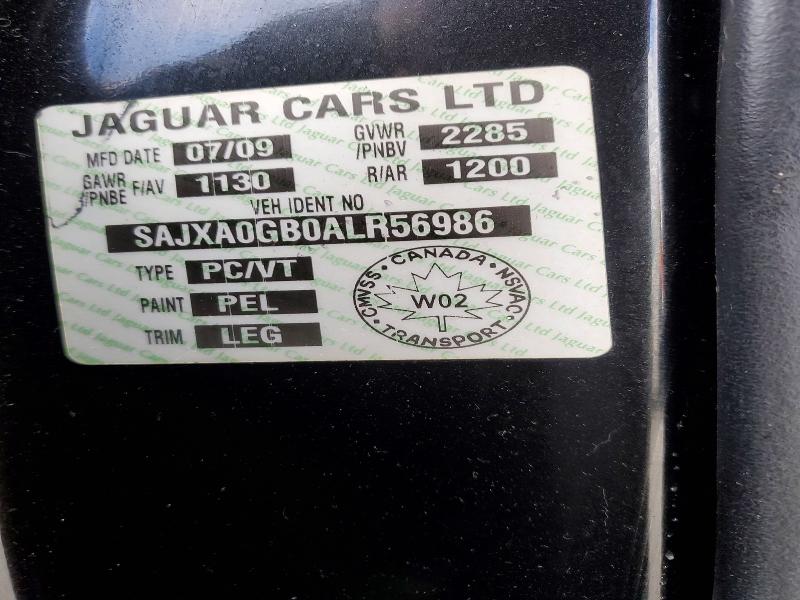 Продажа на аукционе авто 2010 Jaguar Xf, vin: SAJXA0GB0ALR56986, номер лота: 74762005