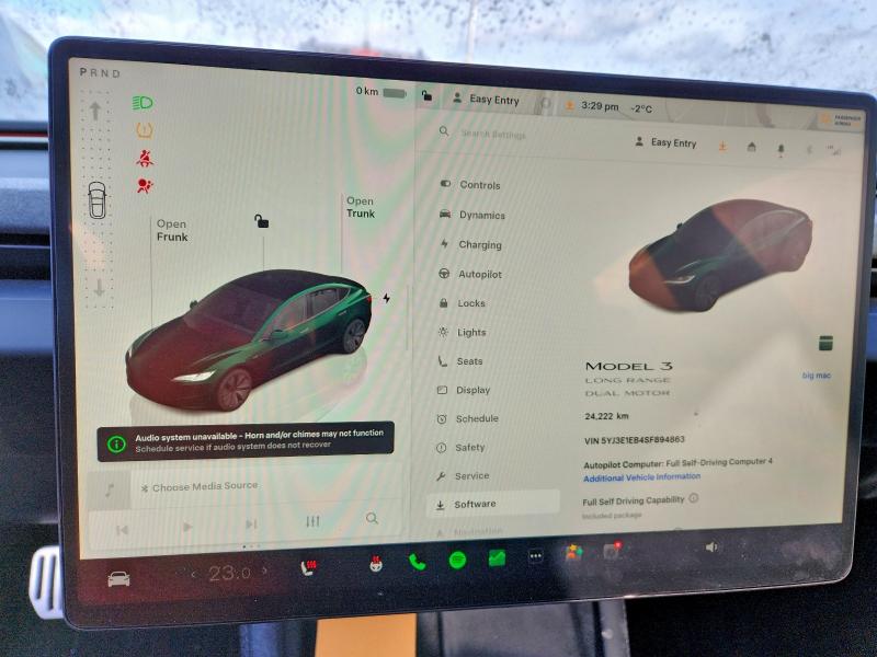 75933165 :رقم المزاد ، 5YJ3E1EB4SF894863 vin ، 2025 Tesla Model 3 مزاد بيع
