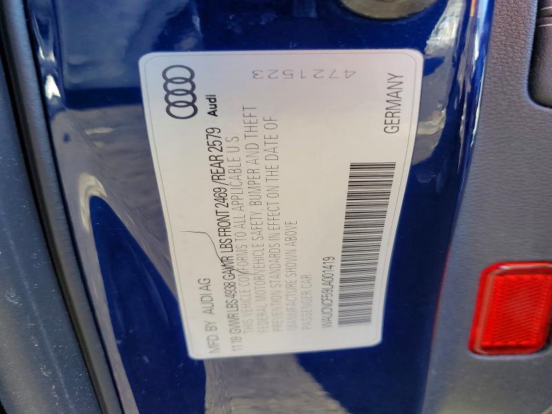 Продаж на аукціоні авто 2020 Audi A5, vin: WAUCNCF59LA001419, номер лоту: 77486175