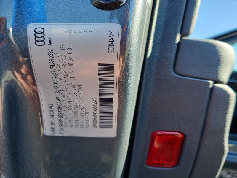 Продажа на аукционе авто 2019 Audi A4, vin: WAUGMAF43KA015542, номер лота: 76075375