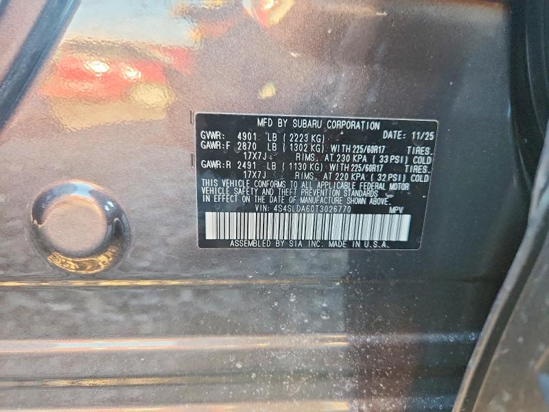 Aukcja sprzedaży 2026 Subaru Forester, vin: 4S4SLDA60T3026770, numer aukcji: 79257895