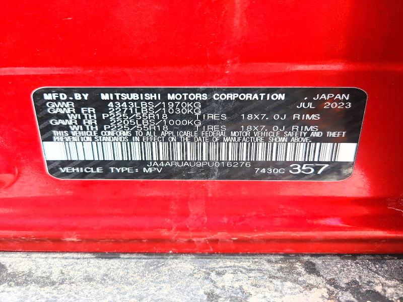 Продаж на аукціоні авто 2023 Mitsubishi Outlander Sport, vin: JA4ARUAU9PU016276, номер лоту: 75790555