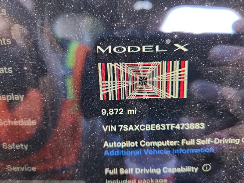 77894535 :رقم المزاد ، 7SAXCBE63TF473883 vin ، 2026 Tesla Model X مزاد بيع