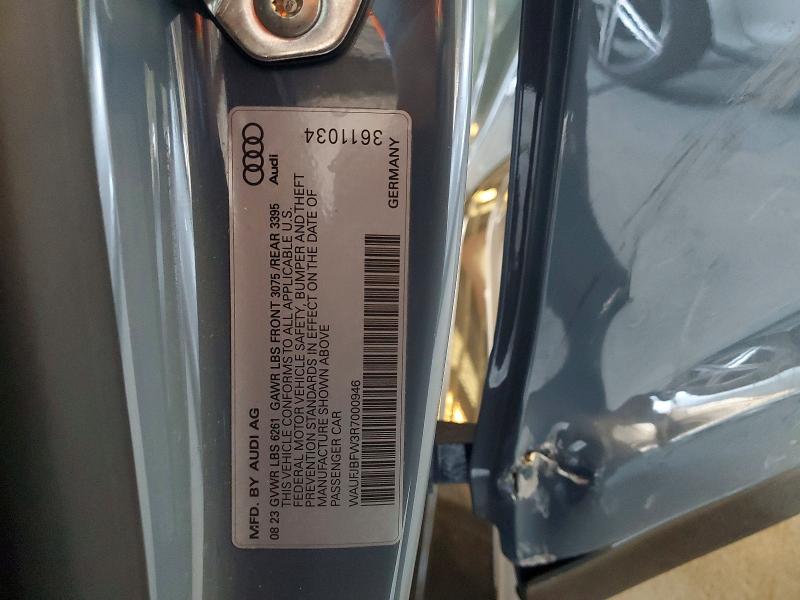 Aukcja sprzedaży 2024 Audi E-tron Gt, vin: WAUFJBFW3R7000946, numer aukcji: 75398435