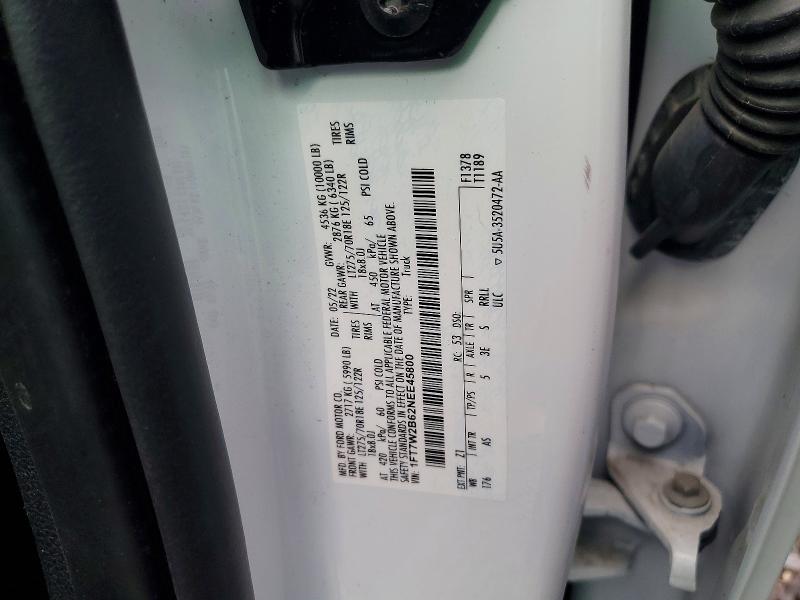 Aukcja sprzedaży 2022 Ford F250 Super, vin: 1FT7W2B62NEE45800, numer aukcji: 78528445