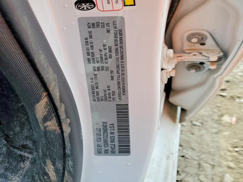 2025 Ram 1500 მანქანა იყიდება აუქციონზე, vin: 1C6RRFGG2SN604018, აუქციონის ნომერი: 77562035