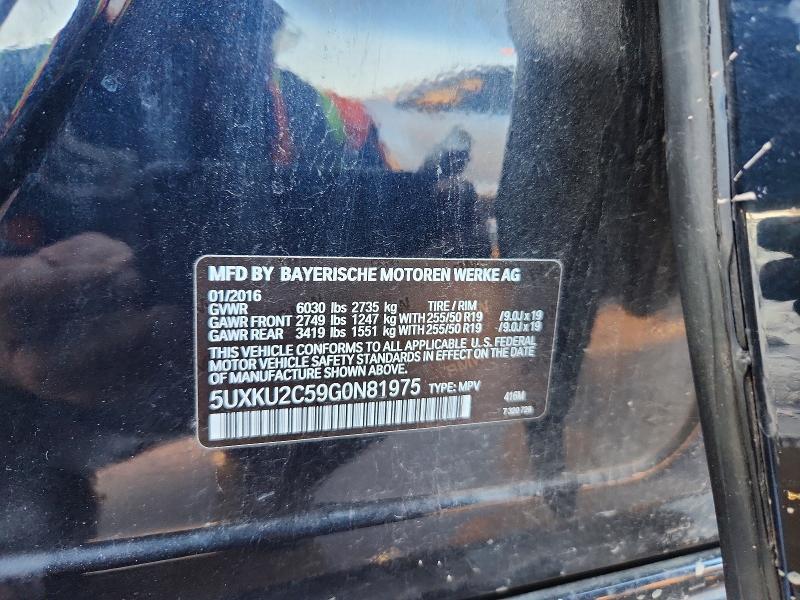 Aukcja sprzedaży 2016 Bmw X6, vin: 5UXKU2C59G0N81975, numer aukcji: 79060265
