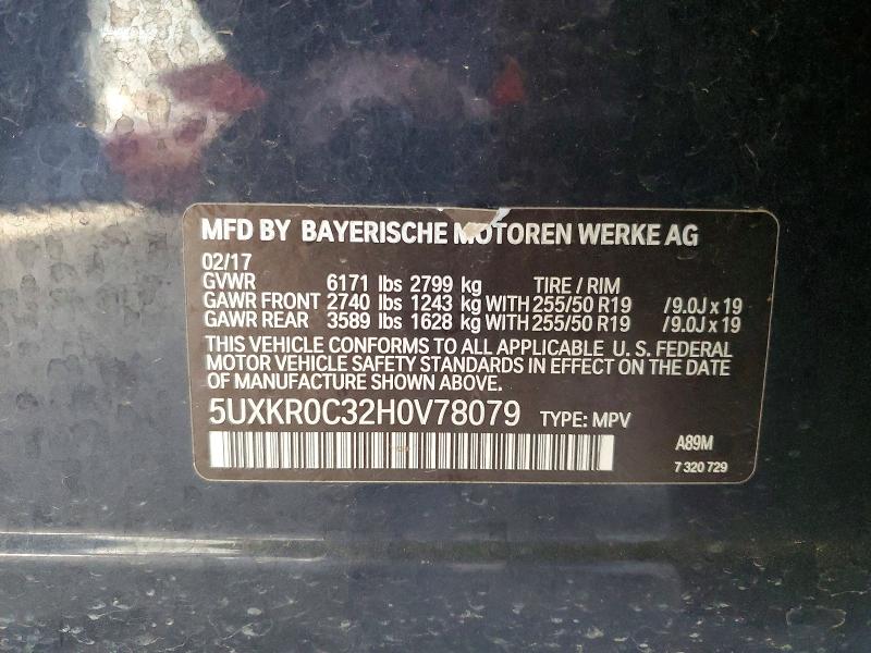 Продаж на аукціоні авто 2017 Bmw X5, vin: 5UXKR0C32H0V78079, номер лоту: 78653405