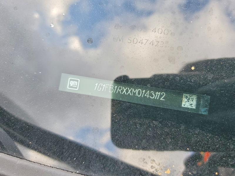 Aukcja sprzedaży 2021 Chevrolet Camaro, vin: 1G1FB1RXXM0143112, numer aukcji: 76851055