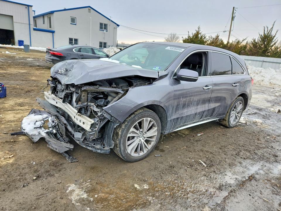 74936695 :رقم المزاد ، 5FRYD4H50HB029766 vin ، 2017 Acura Mdx مزاد بيع
