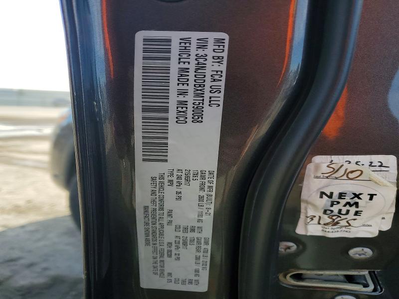 Продажа на аукционе авто 2021 Jeep Compass, vin: 3C4NJDDBXMT590058, номер лота: 76182265