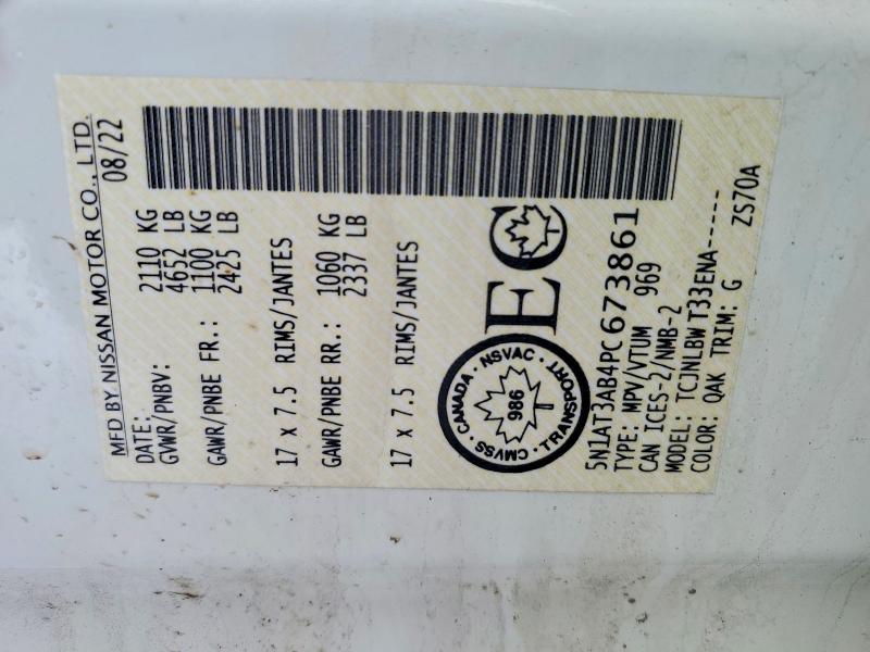 Продажа на аукционе авто 2023 Nissan Rogue, vin: 5N1AT3AB4PC673861, номер лота: 75897755