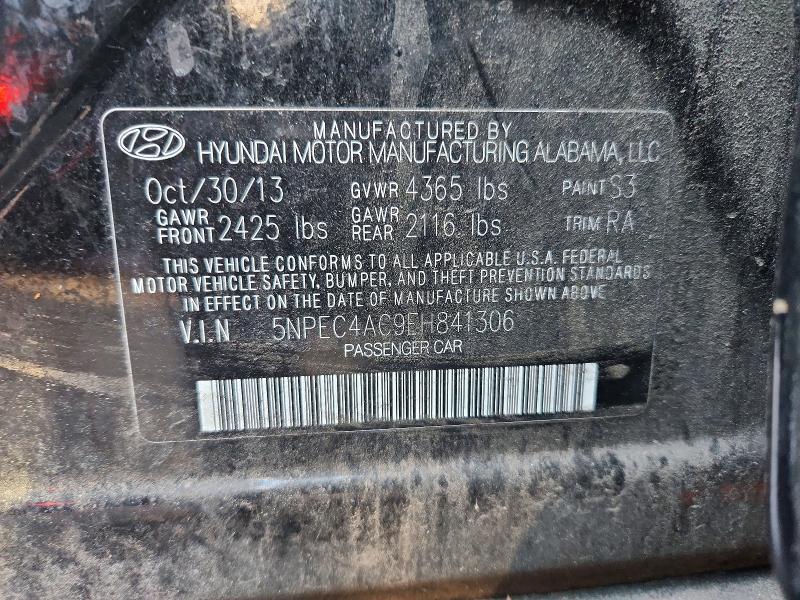 Aukcja sprzedaży 2014 Hyundai Sonata, vin: 5NPEC4AC9EH841306, numer aukcji: 78404315