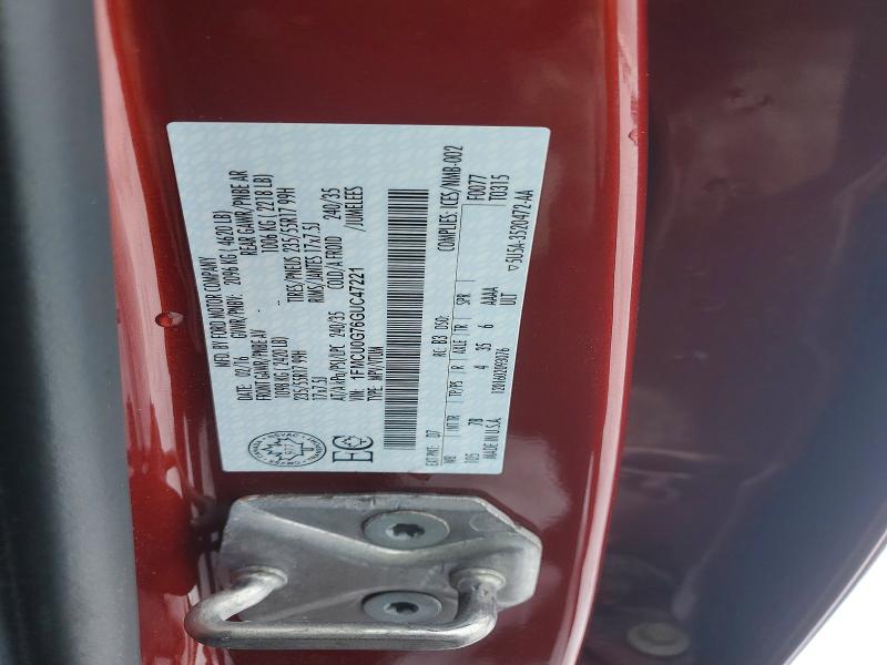 75640965 :رقم المزاد ، 1FMCU0G76GUC47221 vin ، 2016 Ford Escape مزاد بيع