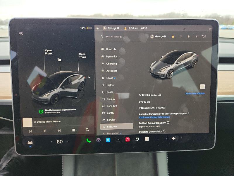 2023 Tesla Model 3 მანქანა იყიდება აუქციონზე, vin: 5YJ3E1EA6PF403093, აუქციონის ნომერი: 76692965