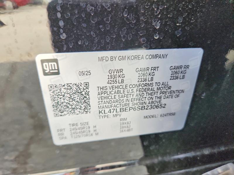 76386285 :رقم المزاد ، KL47LBEP6SB230652 vin ، 2025 Buick Envista مزاد بيع