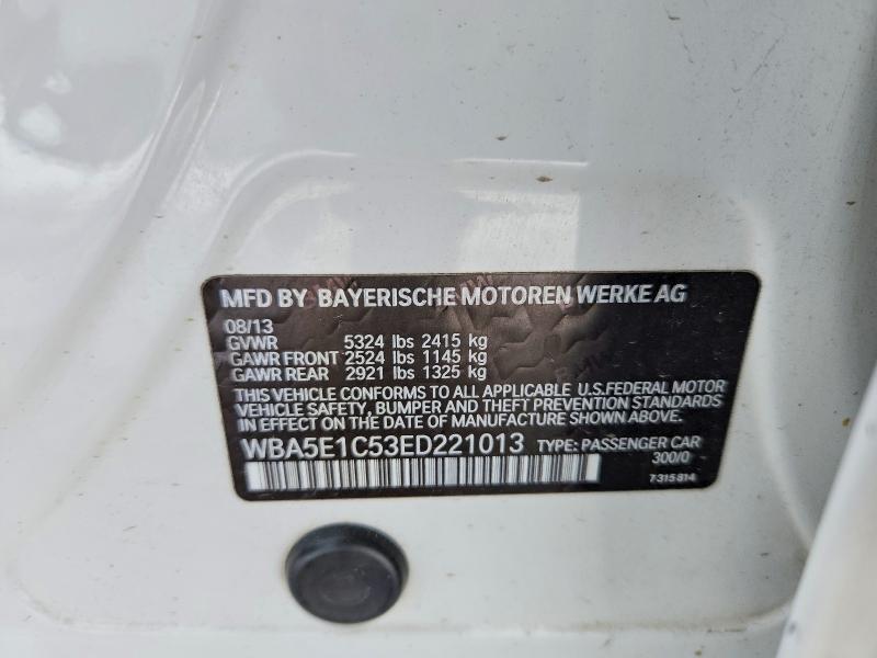 Aukcja sprzedaży 2014 Bmw Motorrad Activehybrid 5, vin: WBA5E1C53ED221013, numer aukcji: 78376215