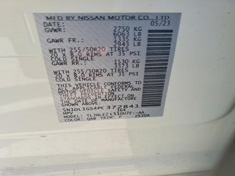 Продажа на аукционе авто 2023 Infiniti Qx60 Senso, vin: 5N1DL1GS4PC372841, номер лота: 76533665
