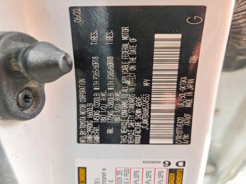 79045535 :رقم المزاد ، JTJAM7BX6N5334553 vin ، 2022 Lexus Gx 460 مزاد بيع