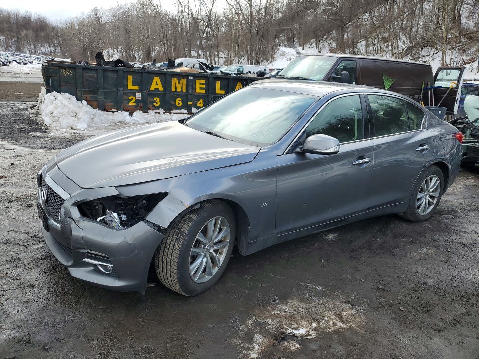 76604135 :رقم المزاد ، JN1BV7AR9FM394358 vin ، 2015 Infiniti Q50 مزاد بيع