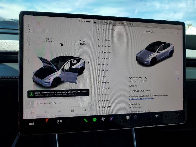 79480845 :رقم المزاد ، 7SAYGDED9TF386962 vin ، 2026 Tesla Model Y مزاد بيع