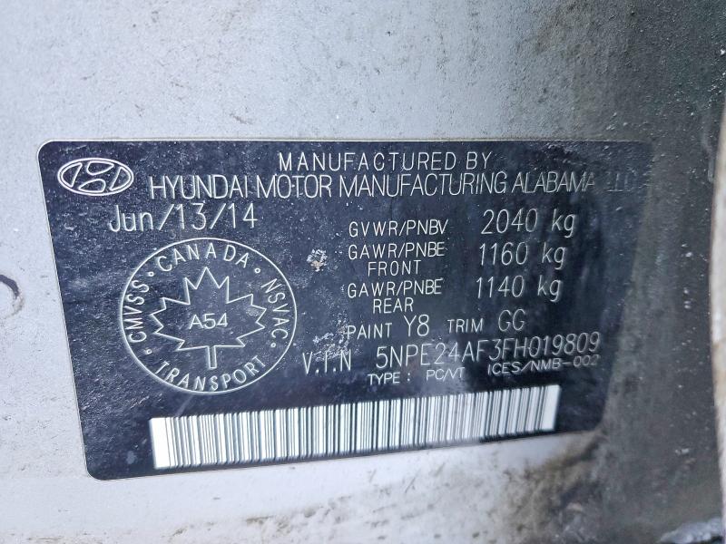 Aukcja sprzedaży 2015 Hyundai Sonata, vin: 5NPE24AF3FH019809, numer aukcji: 76123225