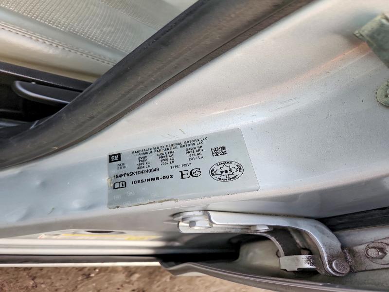 77591535 :رقم المزاد ، 1G4PP5SK1D4249049 vin ، 2013 Buick Verano مزاد بيع