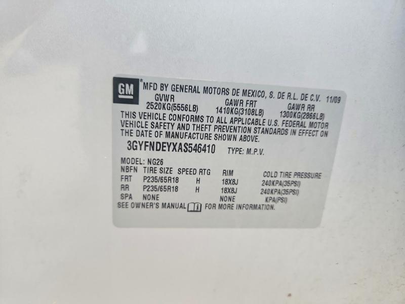Продажа на аукционе авто 2010 Cadillac Srx, vin: 3GYFNDEYXAS546410, номер лота: 75675225