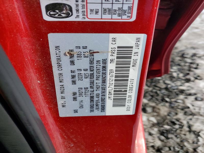 Aukcja sprzedaży 2014 Mazda 3, vin: JM1BM1L71E1216789, numer aukcji: 78545485