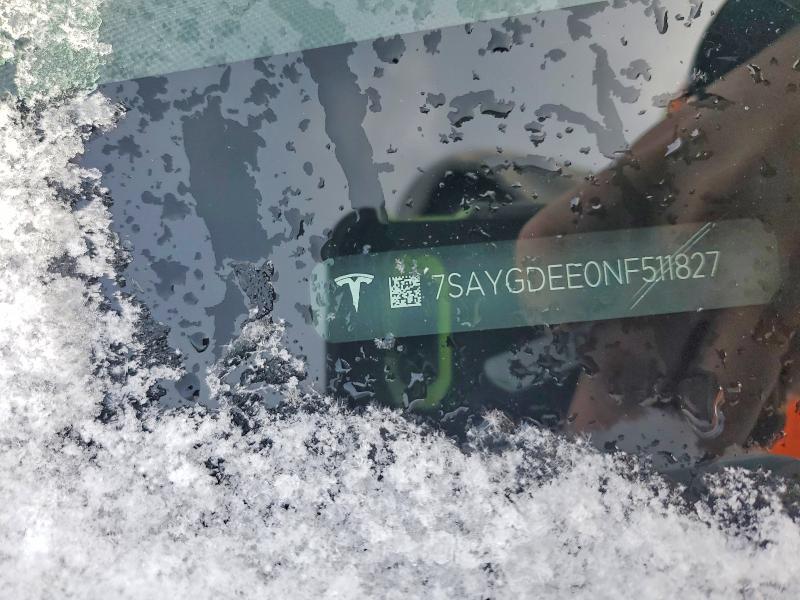 Aukcja sprzedaży 2022 Tesla Model Y, vin: 7SAYGDEE0NF511827, numer aukcji: 77957195