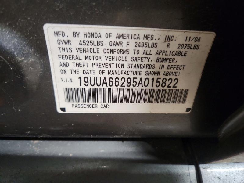 Продажа на аукционе авто 2005 Acura Tl, vin: 19UUA66295A015822, номер лота: 77482885