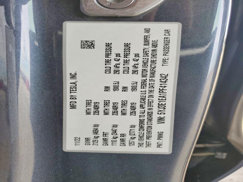 Продажа на аукционе авто 2023 Tesla Model 3, vin: 5YJ3E1EA1PF414342, номер лота: 78719615