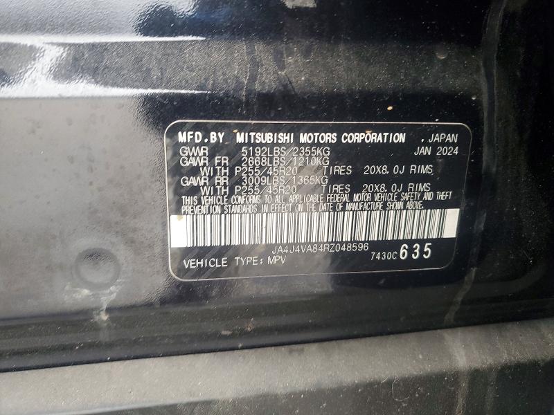 Продаж на аукціоні авто 2024 Mitsubishi Outlander, vin: JA4J4VA84RZ048596, номер лоту: 76778495