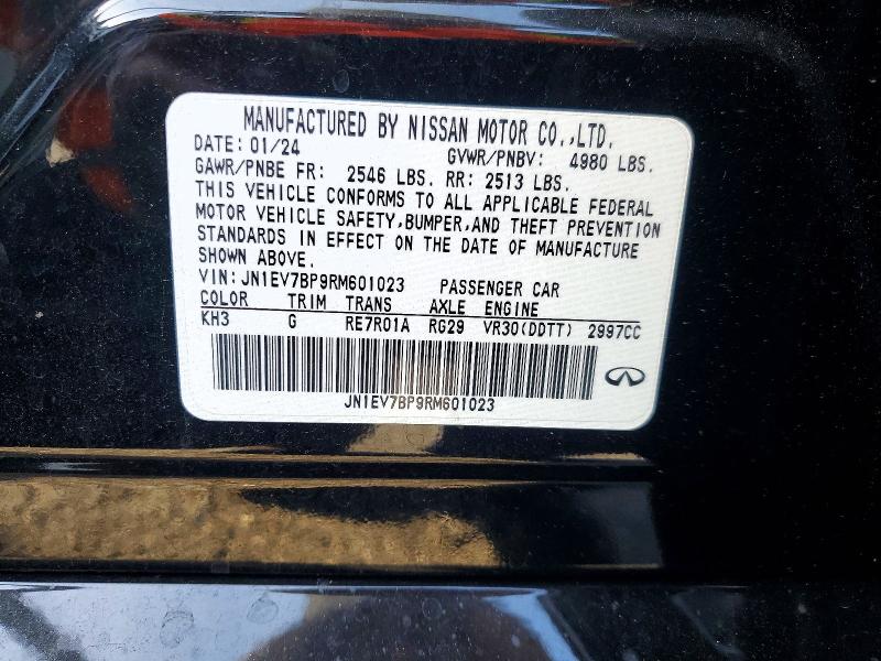 Продажа на аукционе авто 2024 Infiniti Q50, vin: JN1EV7BP9RM601023, номер лота: 78530085