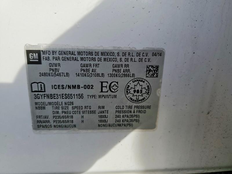 Продаж на аукціоні авто 2014 Cadillac Srx, vin: 3GYFNBE31ES651156, номер лоту: 77624105