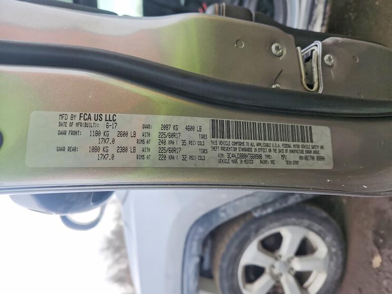Aukcja sprzedaży 2017 Jeep Compass, vin: 3C4NJDBB8HT660908, numer aukcji: 76796485