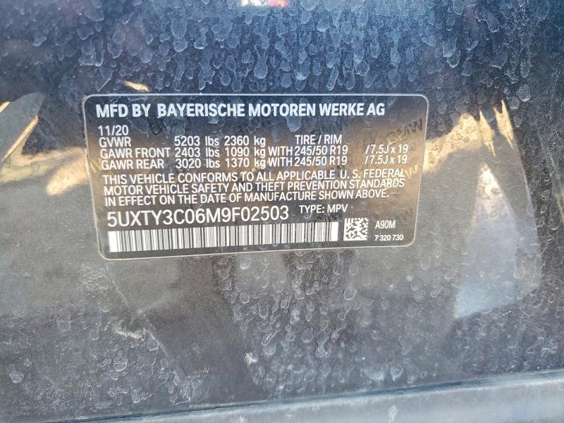 Продажа на аукционе авто 2021 Bmw X3, vin: 5UXTY3C06M9F02503, номер лота: 78125135