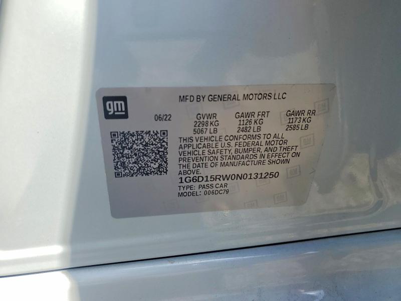 Продаж на аукціоні авто 2022 Cadillac Ct5 Premiu, vin: 1G6D15RW0N0131250, номер лоту: 76637505