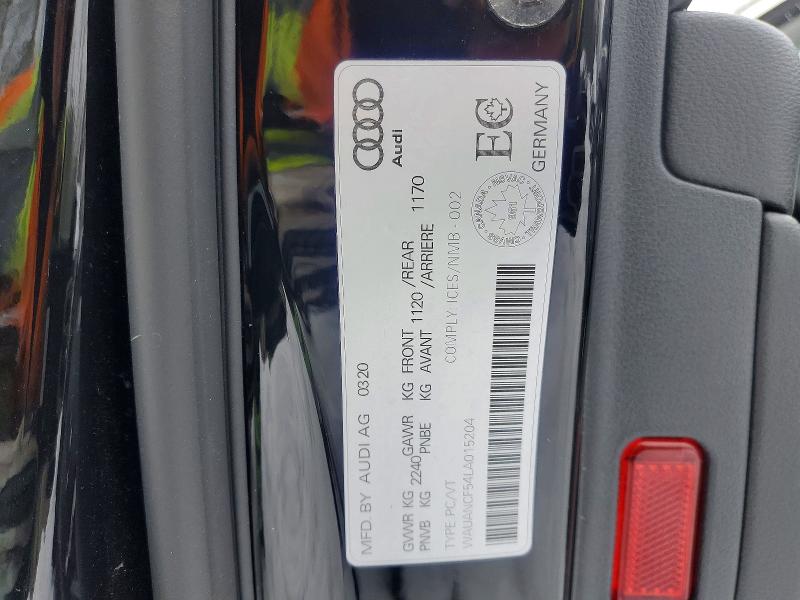 Aukcja sprzedaży 2020 Audi A5, vin: WAUANCF54LA015204, numer aukcji: 75562835