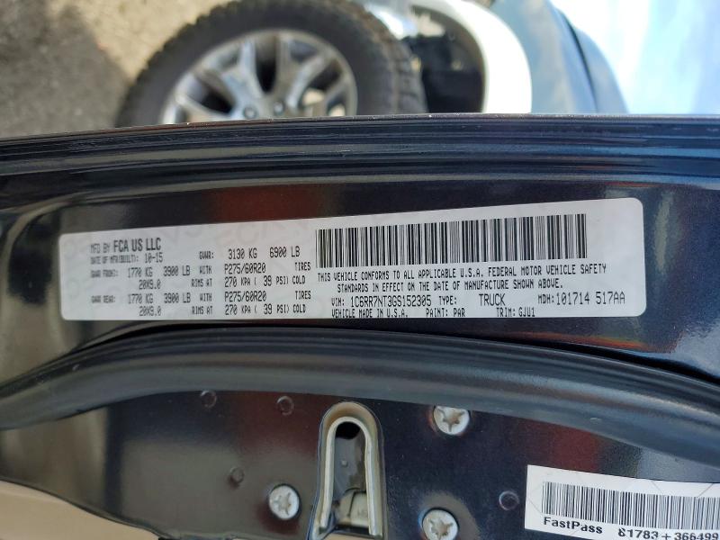 2016 Ram 1500 მანქანა იყიდება აუქციონზე, vin: 1C6RR7NT3GS152305, აუქციონის ნომერი: 76875515