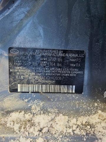 2013 Hyundai Elantra მანქანა იყიდება აუქციონზე, vin: 5NPDH4AEXDH420367, აუქციონის ნომერი: 76458785