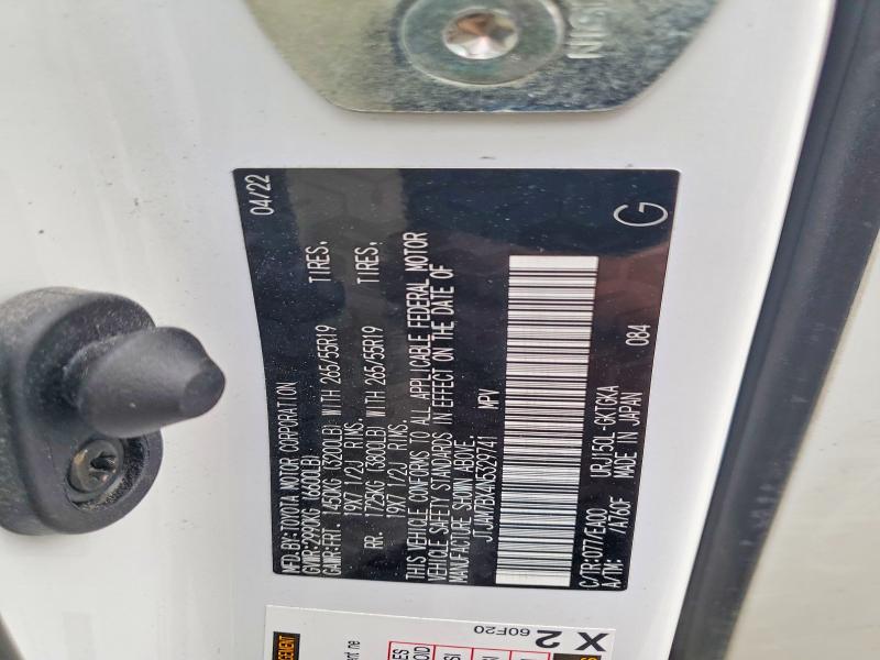 77012785 :رقم المزاد ، JTJAM7BX4N5329741 vin ، 2022 Lexus Gx مزاد بيع
