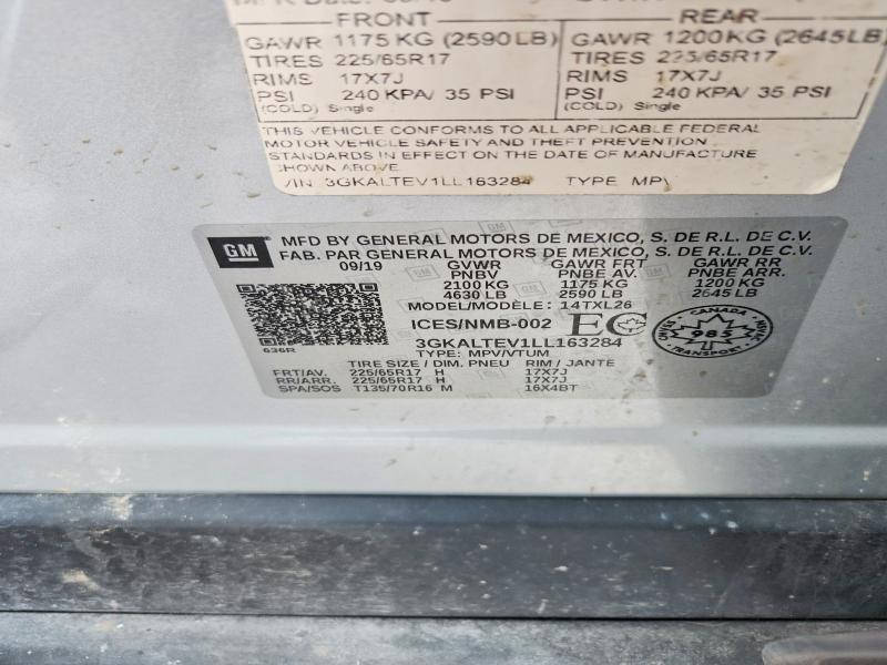 Aukcja sprzedaży 2020 Gmc Terrain, vin: 3GKALTEV1LL163284, numer aukcji: 78952555