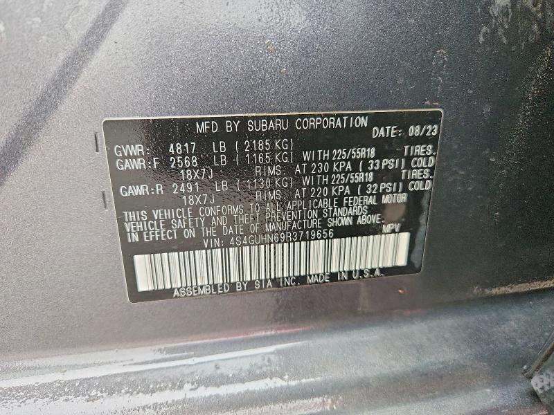 2024 Subaru Crosstrek მანქანა იყიდება აუქციონზე, vin: 4S4GUHN69R3719656, აუქციონის ნომერი: 75438715