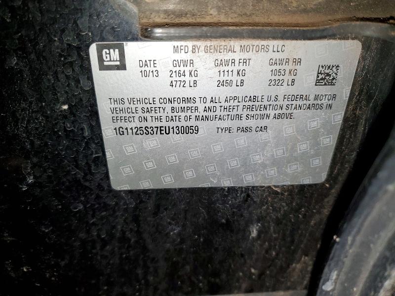 Aukcja sprzedaży 2014 Chevrolet Impala, vin: 1G1125S37EU130059, numer aukcji: 79078145