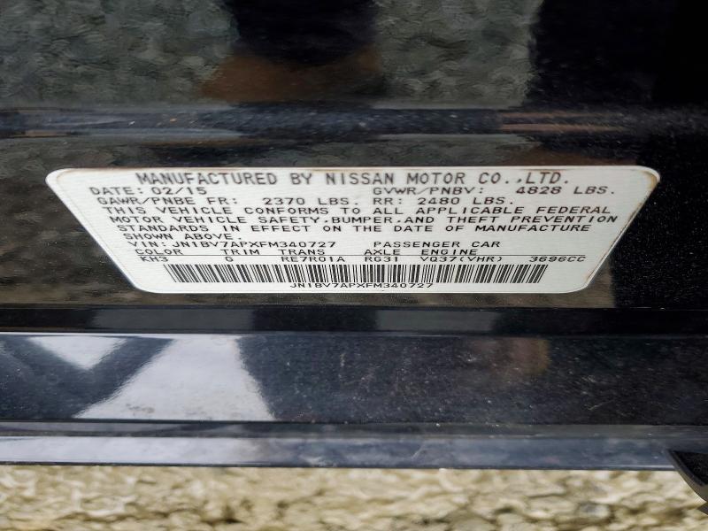 Aukcja sprzedaży 2015 Infiniti Q50, vin: JN1BV7APXFM340727, numer aukcji: 77909745