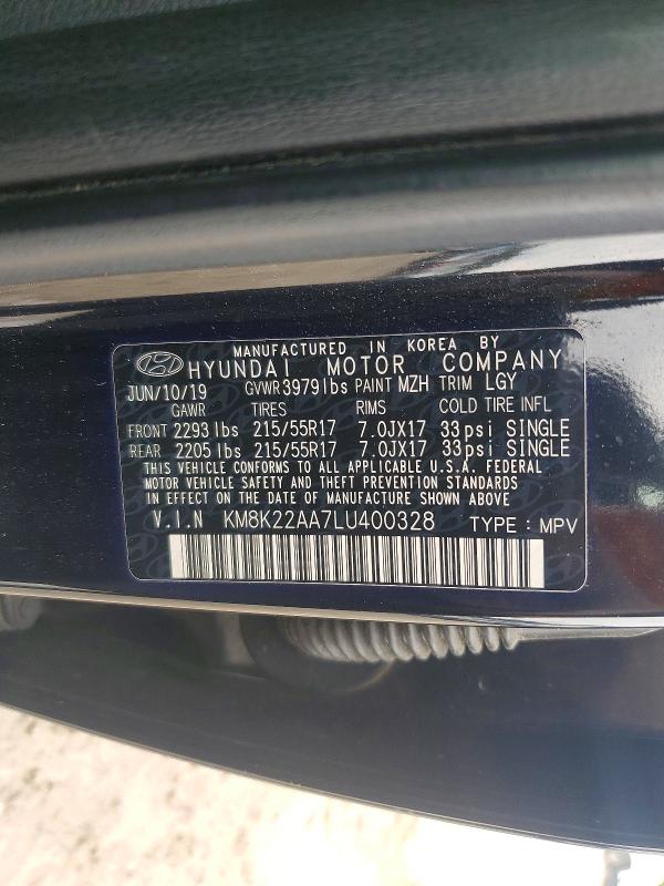 Aukcja sprzedaży 2020 Hyundai Kona, vin: KM8K22AA7LU400328, numer aukcji: 78896165