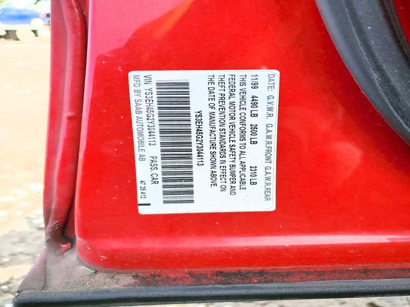 Aukcja sprzedaży 2000 Saab 9-5, vin: YS3EH45G2Y3044113, numer aukcji: 79066875
