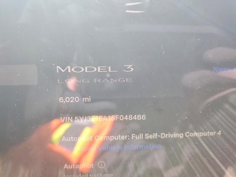 2025 Tesla Model 3 მანქანა იყიდება აუქციონზე, vin: 5YJ3E1EA1SF048486, აუქციონის ნომერი: 77776095